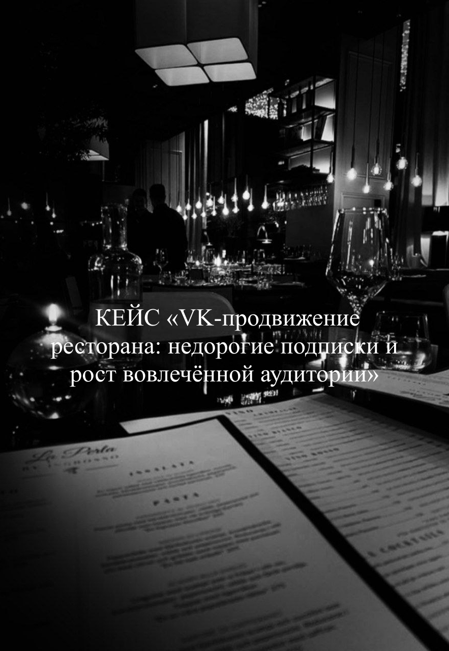Обложка кейса: 174 заявки по 362 ₽ для ресторана