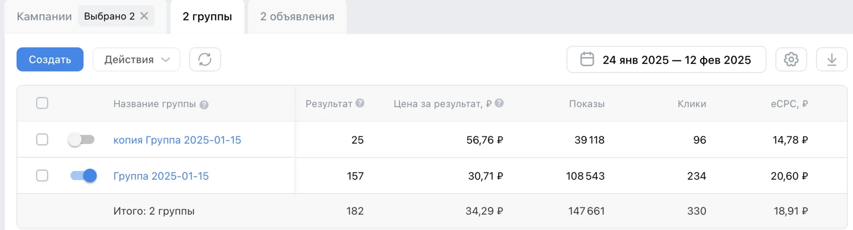Пример рекламного объявления отеля в VK Ads